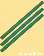 Термоклей цветной зеленый